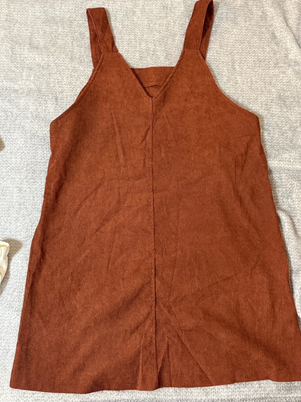 Othr Rust Brown Mini Pinafore Dress